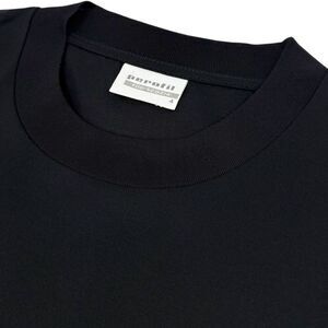 NEW Perofil Men's Short Sleeve Cotton Crew Neck T-Shirt Black Size 4 Medium